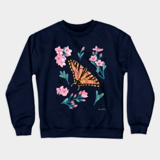 Western Swallowtail Tiger Butterfly Crewneck Sweatshirt